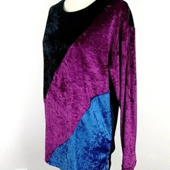 Vintage Velvet 90s Top - Picture 7 of 13